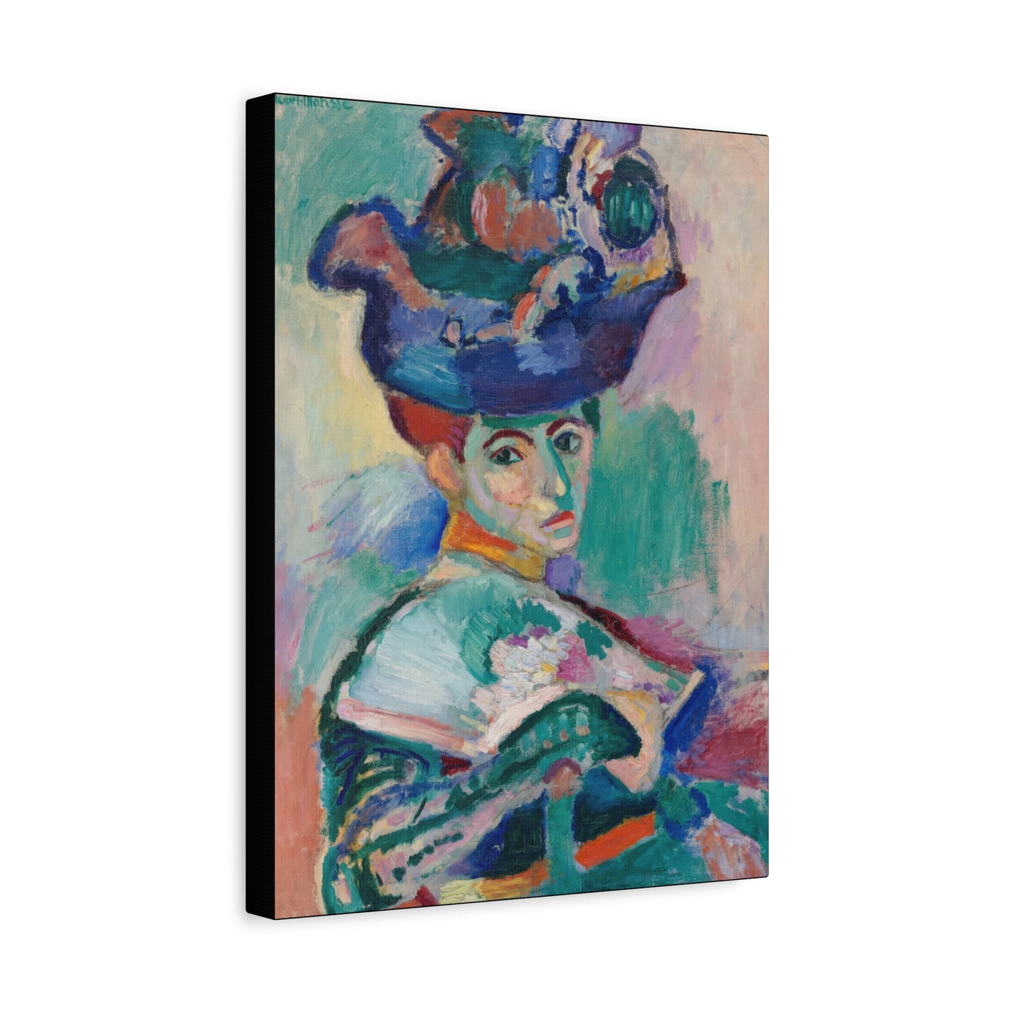 Matisse, Henri - Woman with a Hat (1905) - Canvas Block, unframed