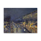 Pissarro, Camille - The Boulevard Montmartre At Night (1897) - Canvas Block, unframed