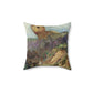Redon, Odilon - The Cyclops (1914) - Suede Square Pillow