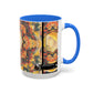 Filiger, Charles - Woman’s Head with Closed Eyes (1893) - Colorful Accent Mugs