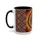 Pacio, Adam - Solar Disc Mandala - Colorful Accent Mugs