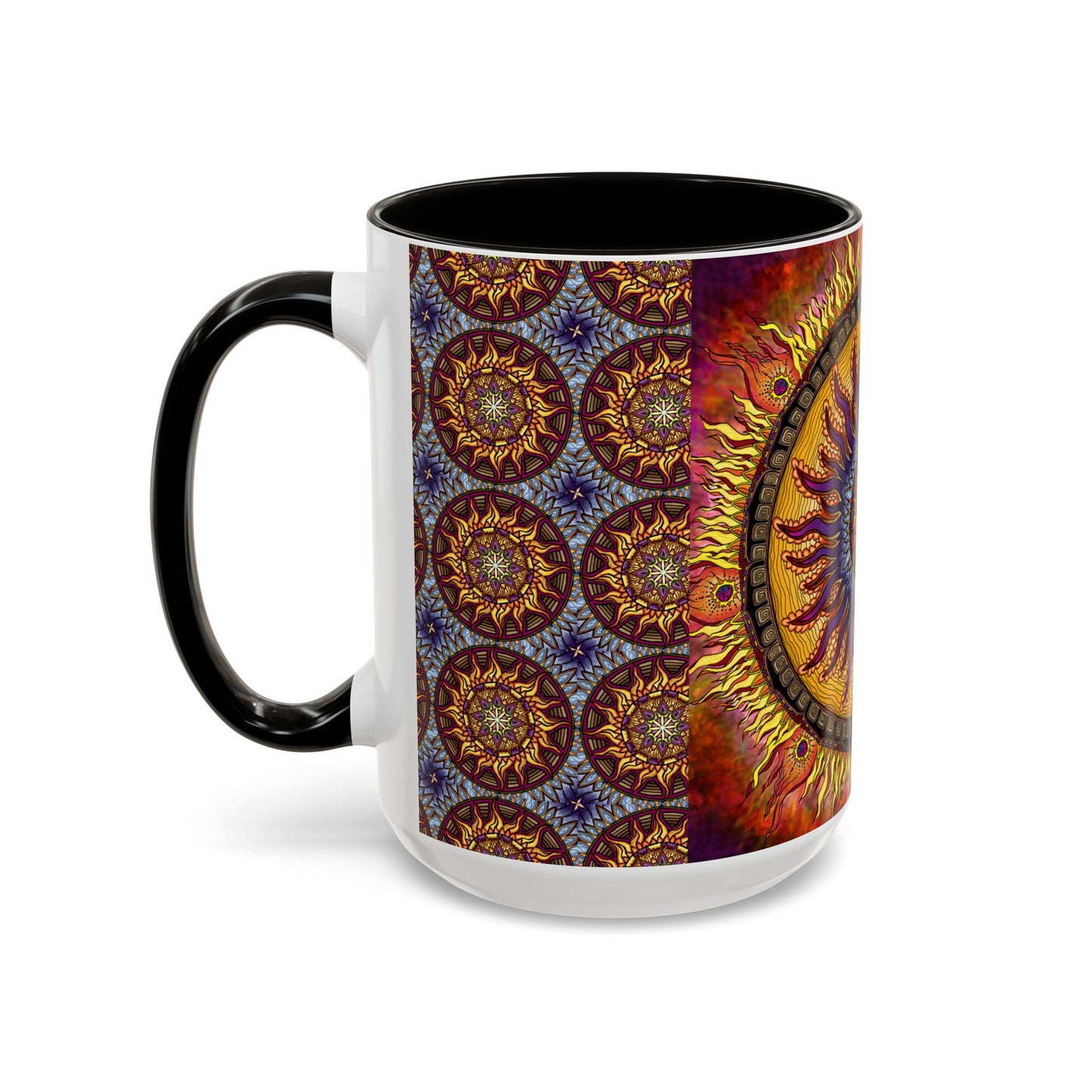 Pacio, Adam - Solar Disc Mandala - Colorful Accent Mugs