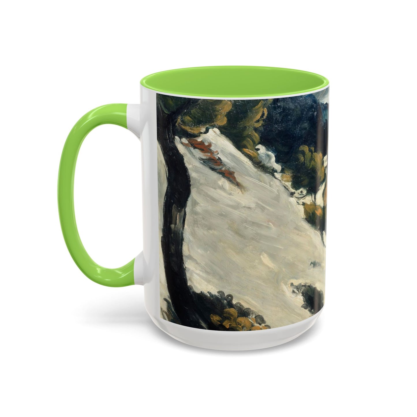 Cézanne, Paul - A Modern Olympia (1874) - Colorful Accent Mugs