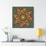 Monarch Butterfly Mandala A - Canvas