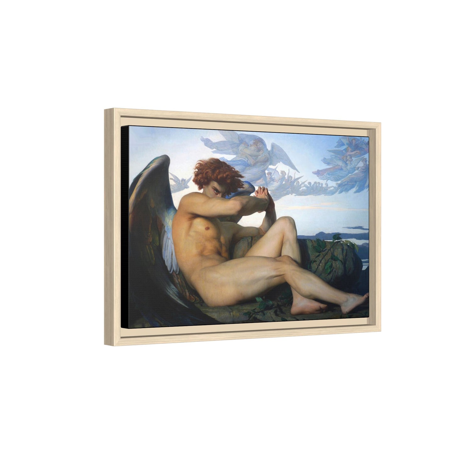 Cabanel, Alexandre - The Fallen Angel (1847) - Matte Canvas, Framed