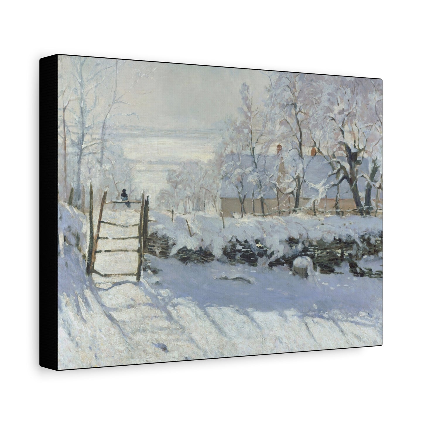 Monet, Claude - The Magpie (1868) - Canvas Block, unframed