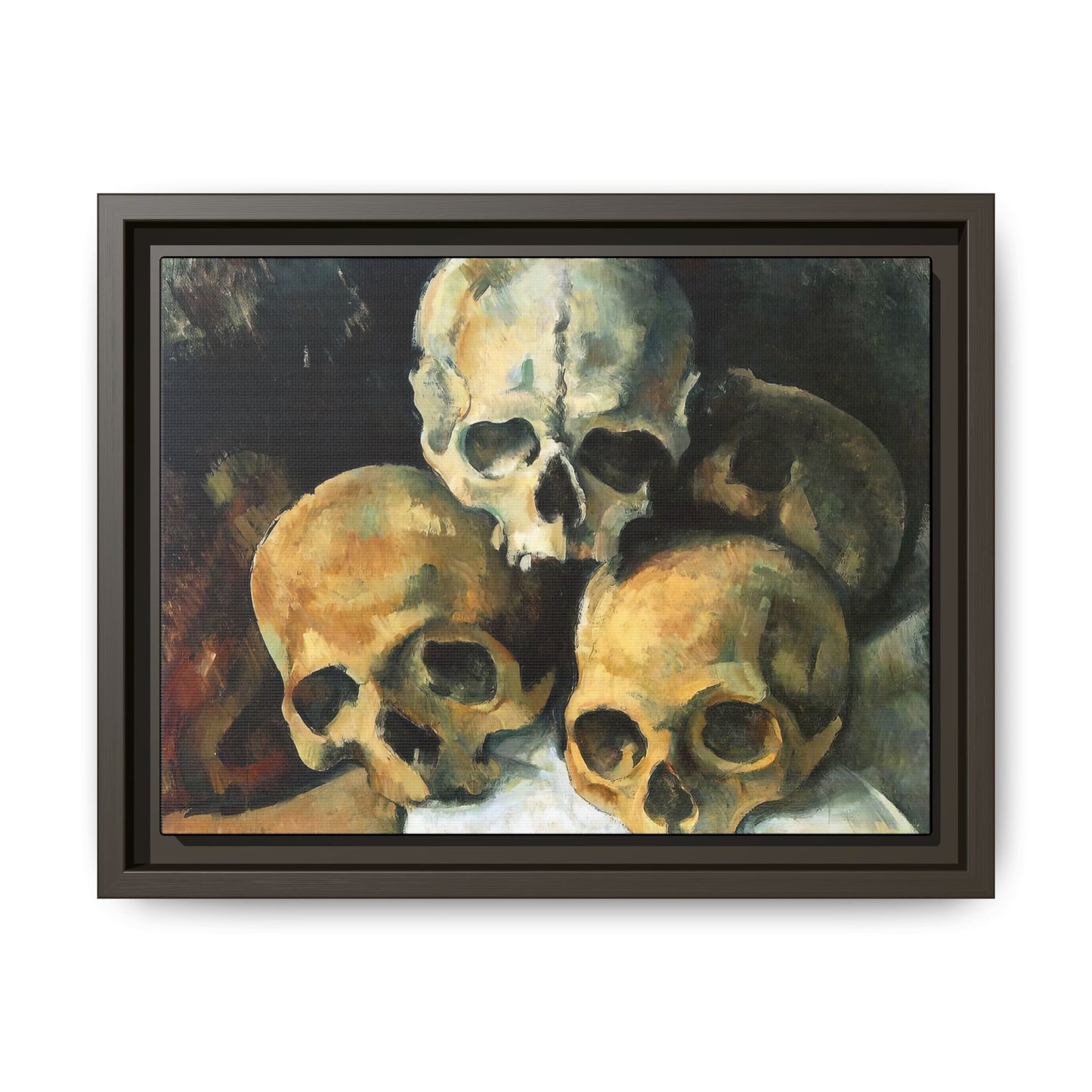Cézanne, Paul - Pyramid of Skulls (1901) - Matte Canvas, Framed
