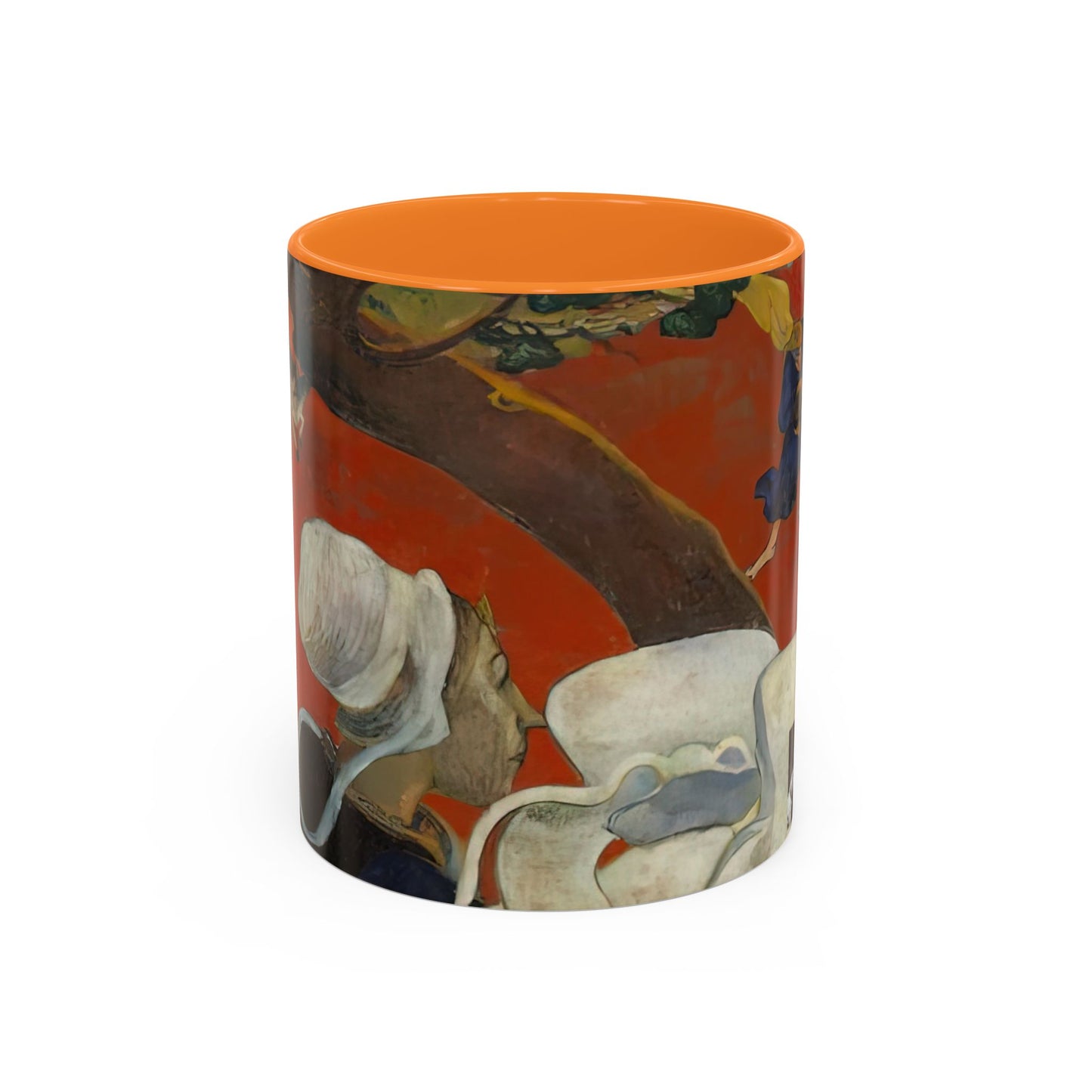Gauguin, Paul - Vision of the Sermon (Jacob Wrestling with the Angel) (1888) - Colorful Accent Mugs