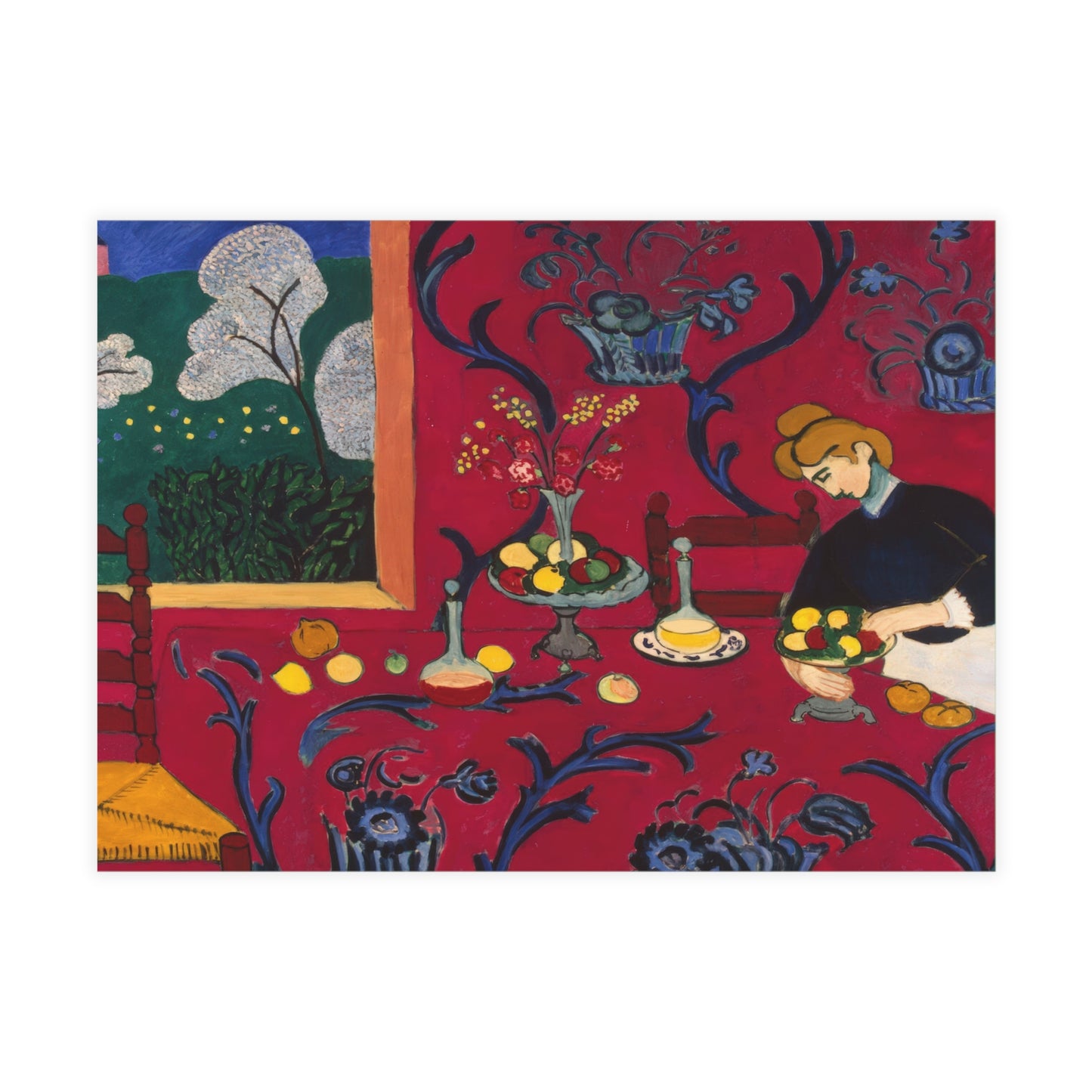 Matisse, Henri - The Dessert Harmony in Red (1908) - Postcard Bundles with Envelopes Included