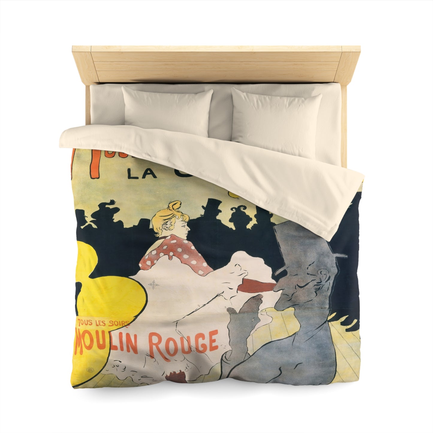 Toulouse-Lautrec, Henri - Moulin Rouge - La Goulue (1891) - Microfiber Duvet Cover