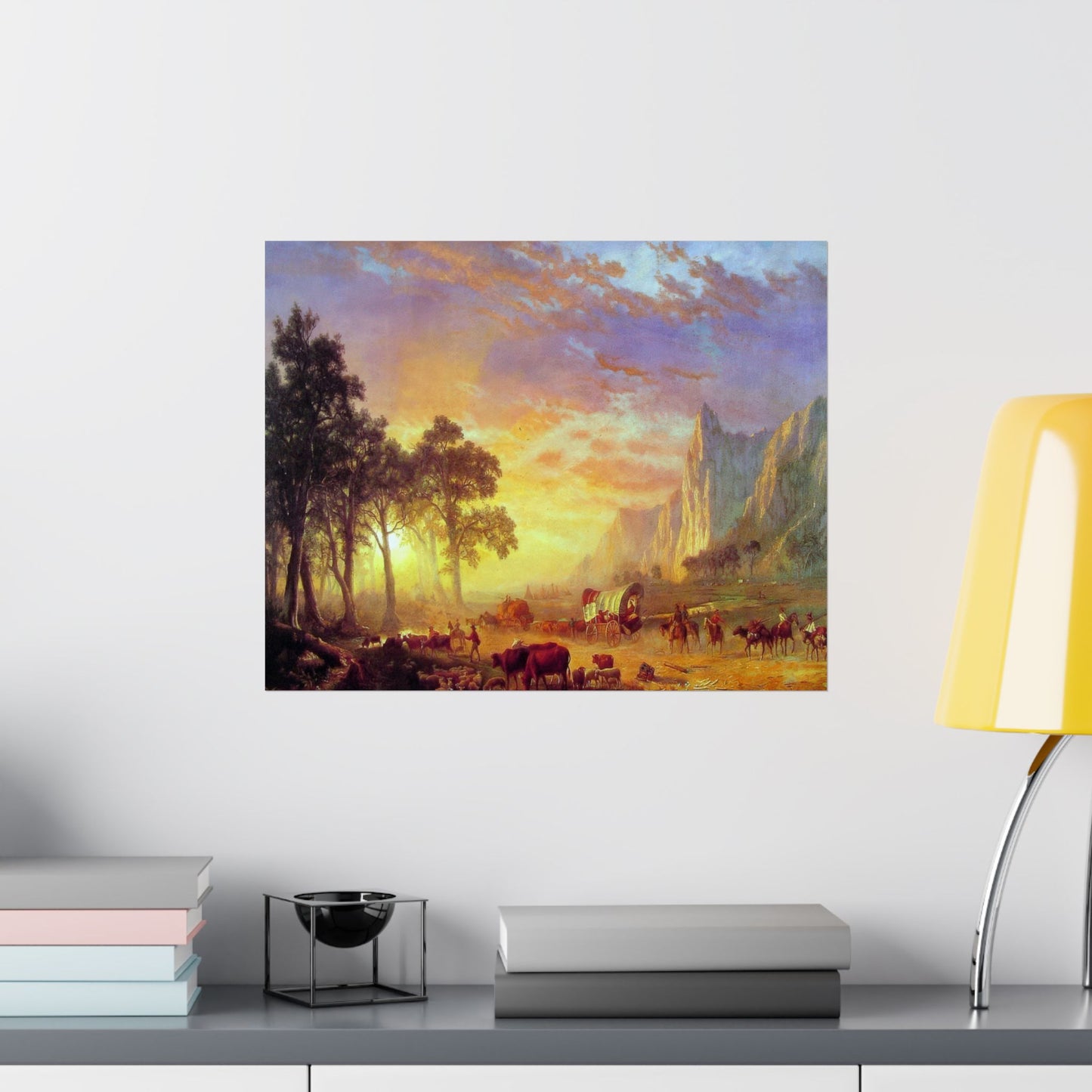 Bierstadt, Albert - Oregon Trail (1869) - Satin Posters