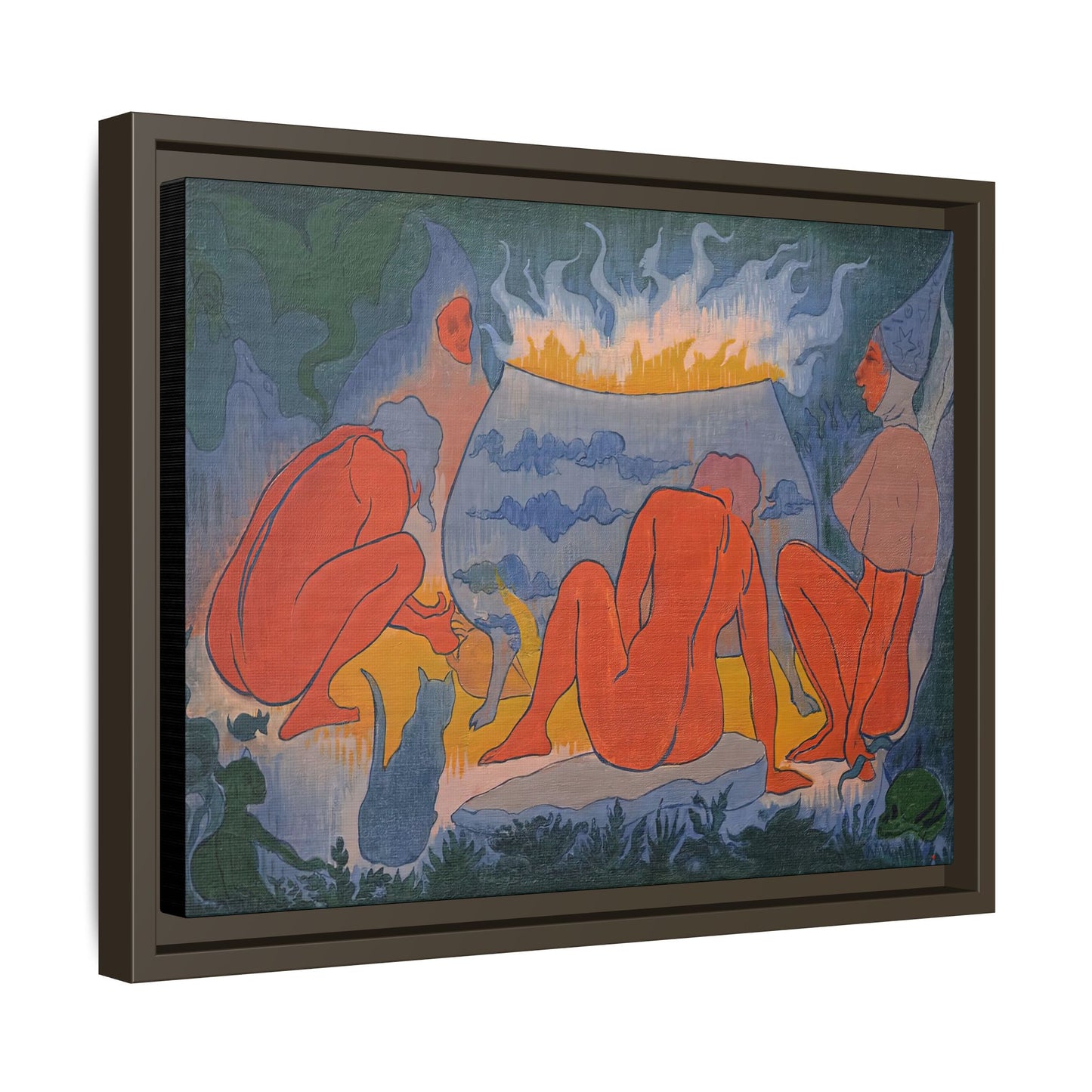 Ranson, Paul - Witches Around the Fire (1891) - Matte Canvas, Framed