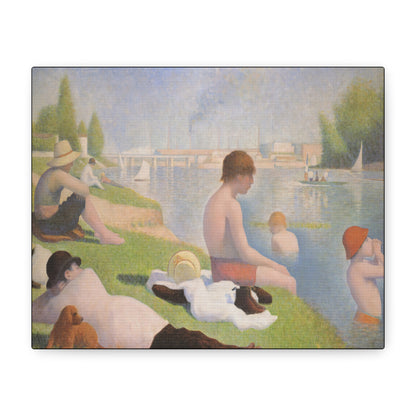 Seurat, Georges - Bathers at Asnières (1884) - Canvas Block, unframed