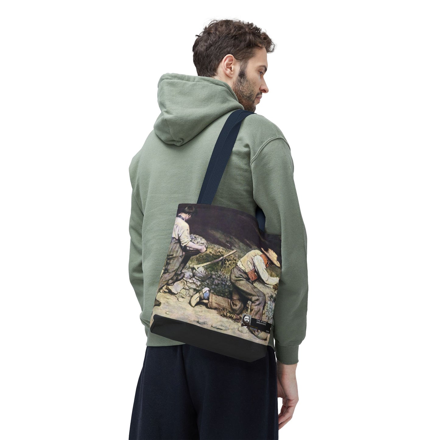 Courbet, Gustave - The Stone Breakers (1850) - Tote Bag