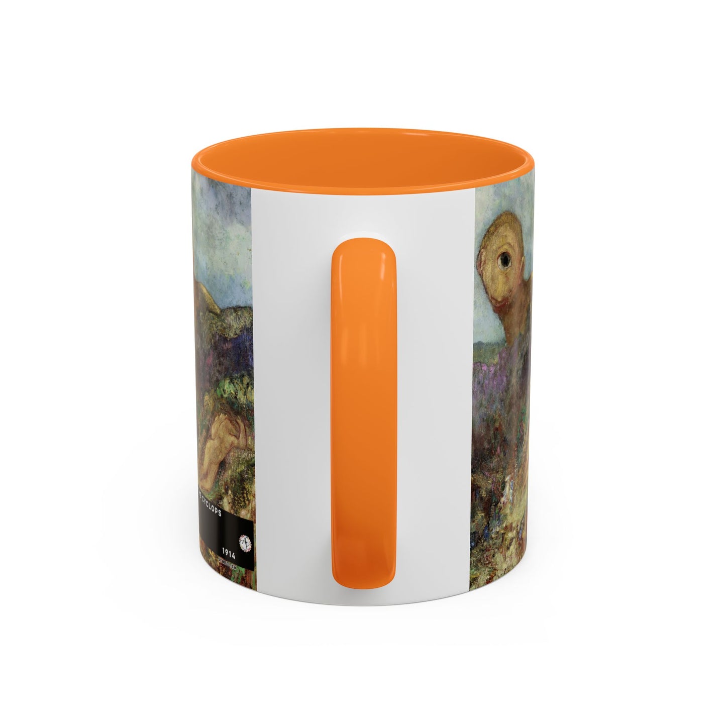 Redon, Odilon - The Cyclops (1914) - Colorful Accent Mugs