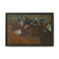 Toulouse-Lautrec, Henri - At the Moulin Rouge (1892) - Matte Canvas, Framed