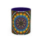Pacio, Adam - Emerald Arrows Mandala - Colorful Accent Mugs
