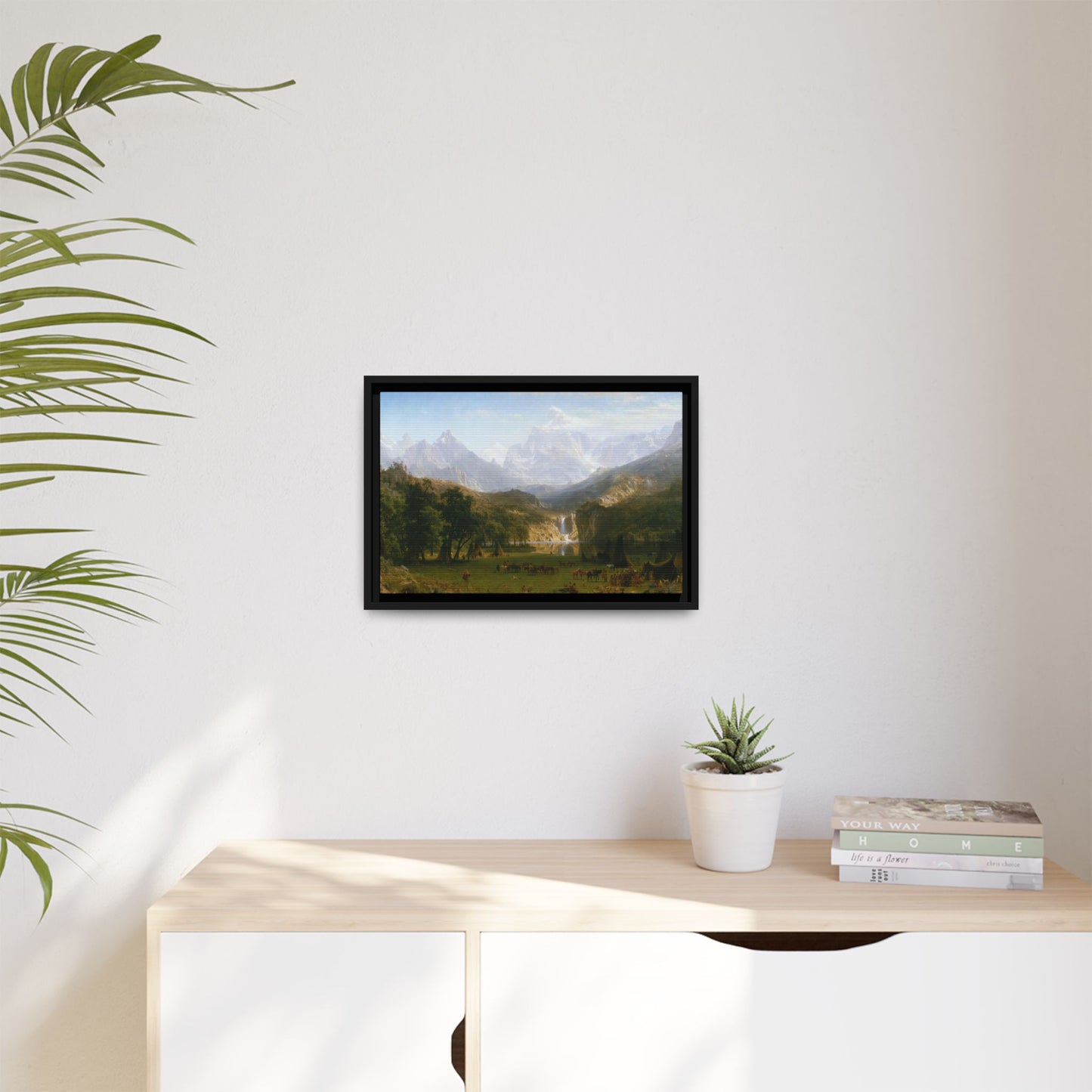 Bierstadt, Albert - The Rocky Mountains, Lander’s Peak (1863) - Matte Canvas, Framed