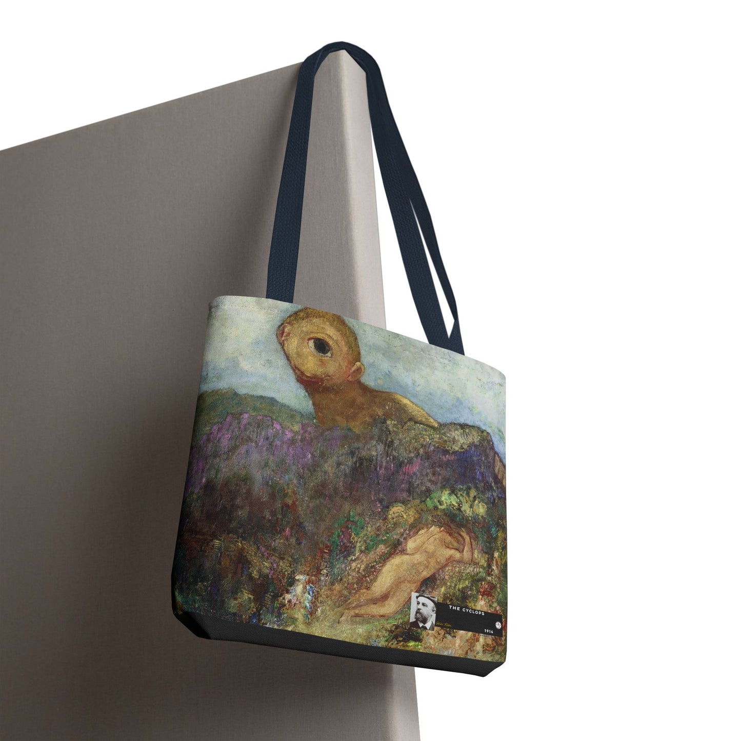 Redon, Odilon - The Cyclops (1914) - Tote Bag