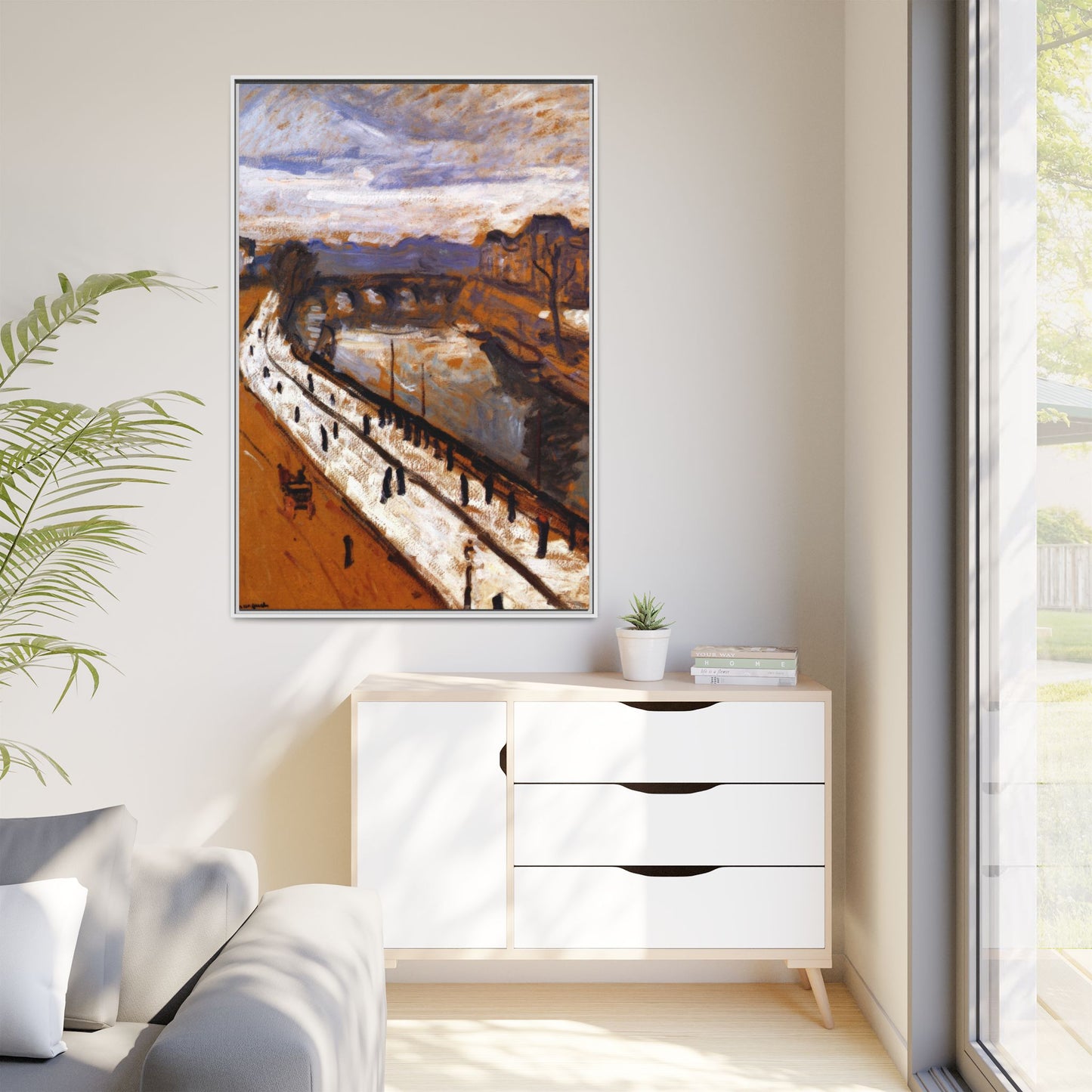 Marquet, Albert - Quai des Grands-Augustins (1905) - Matte Canvas, Framed