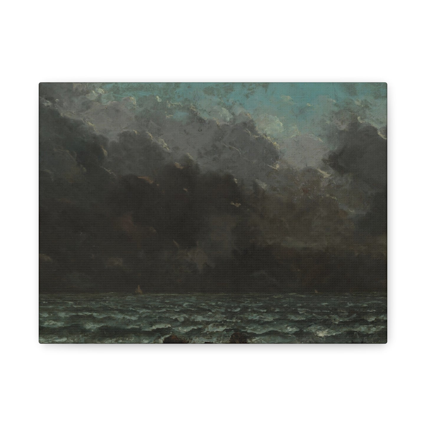 Courbet, Gustave - The Sea (1865) - Canvas Block, unframed