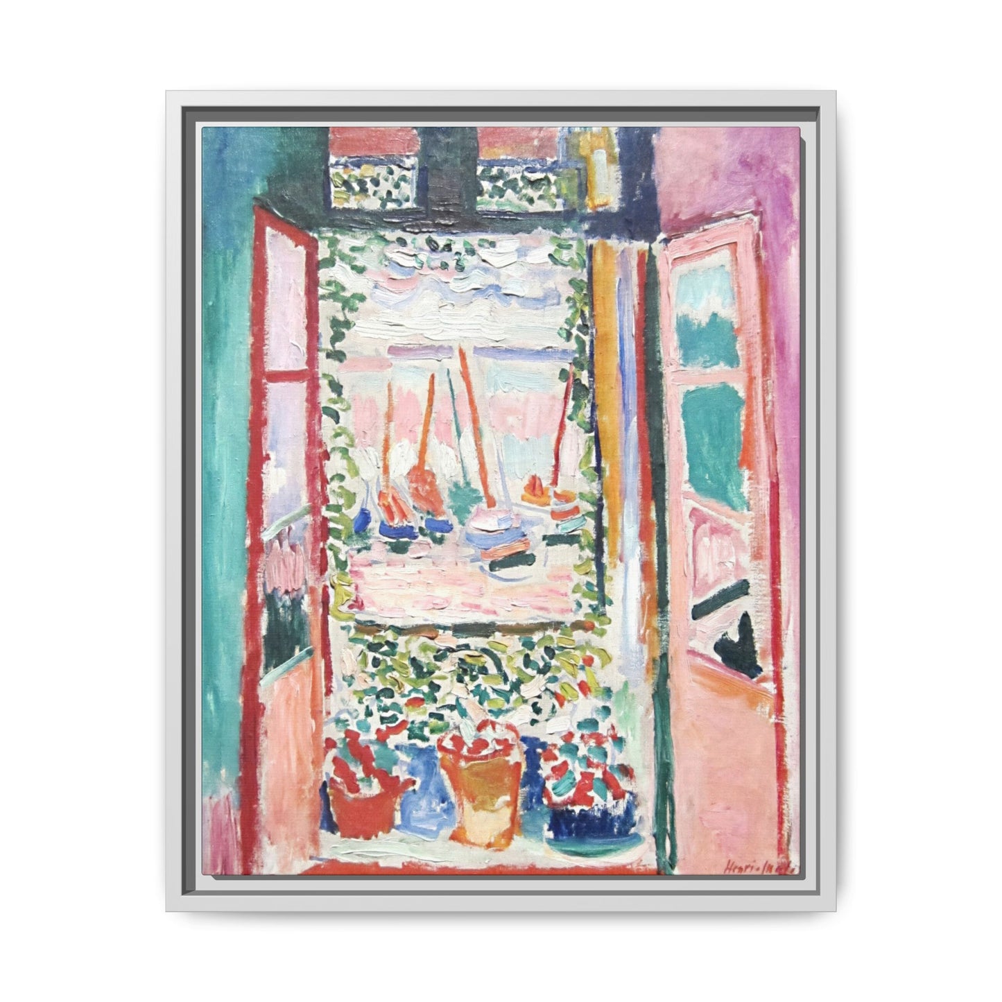 Matisse, Henri - Open Window, Collioure (1905) - Matte Canvas, Framed