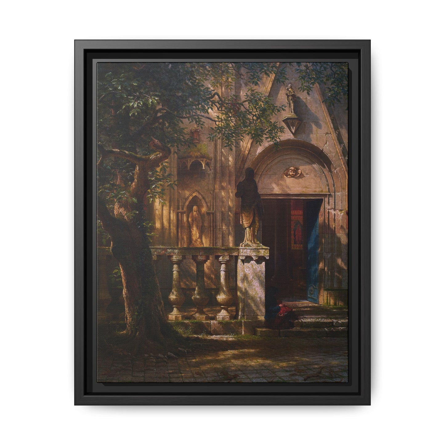Bierstadt, Albert - Sunlight and Shadow  (1854) - Matte Canvas, Framed