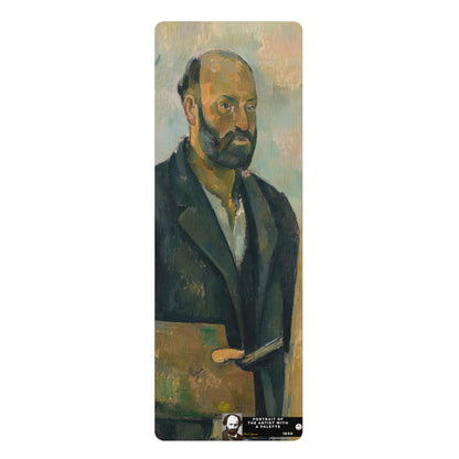 Cézanne, Paul - Portrait of the Artist with a Palette (1890) - Rubber Yoga Mat