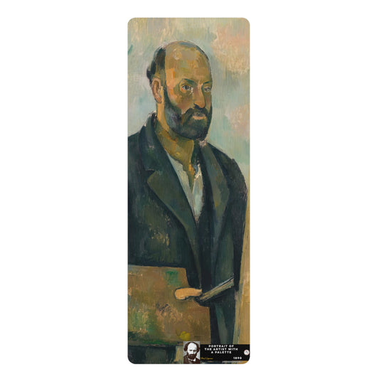 Cézanne, Paul - Portrait of the Artist with a Palette (1890) - Rubber Yoga Mat