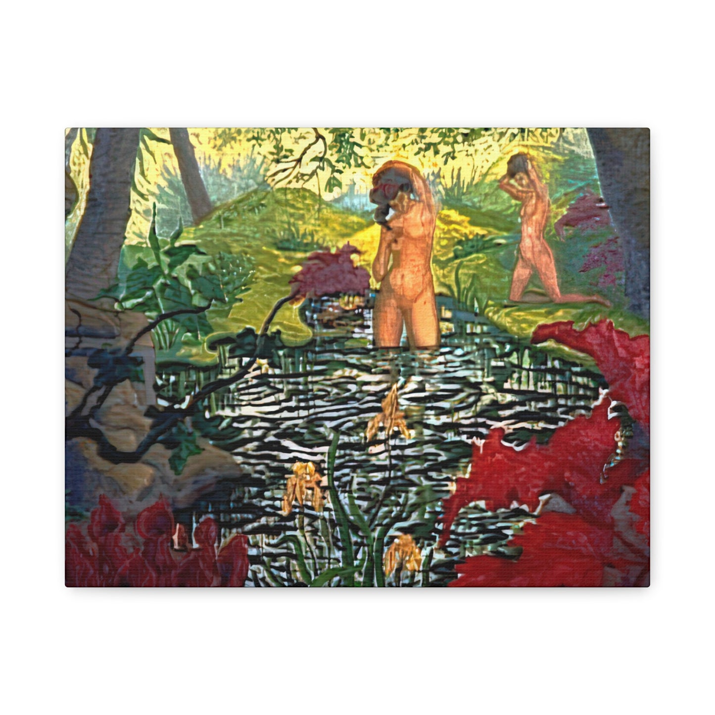 Ranson, Paul - The Lotus Bather (1906) - Canvas Block, unframed