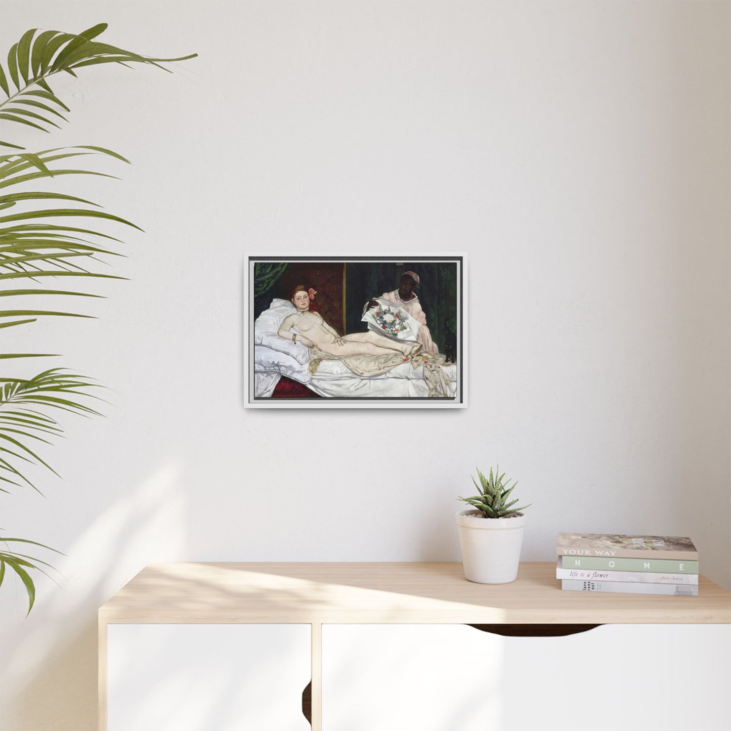 Manet, Édouard - Olympia (1870) - Matte Canvas, Framed