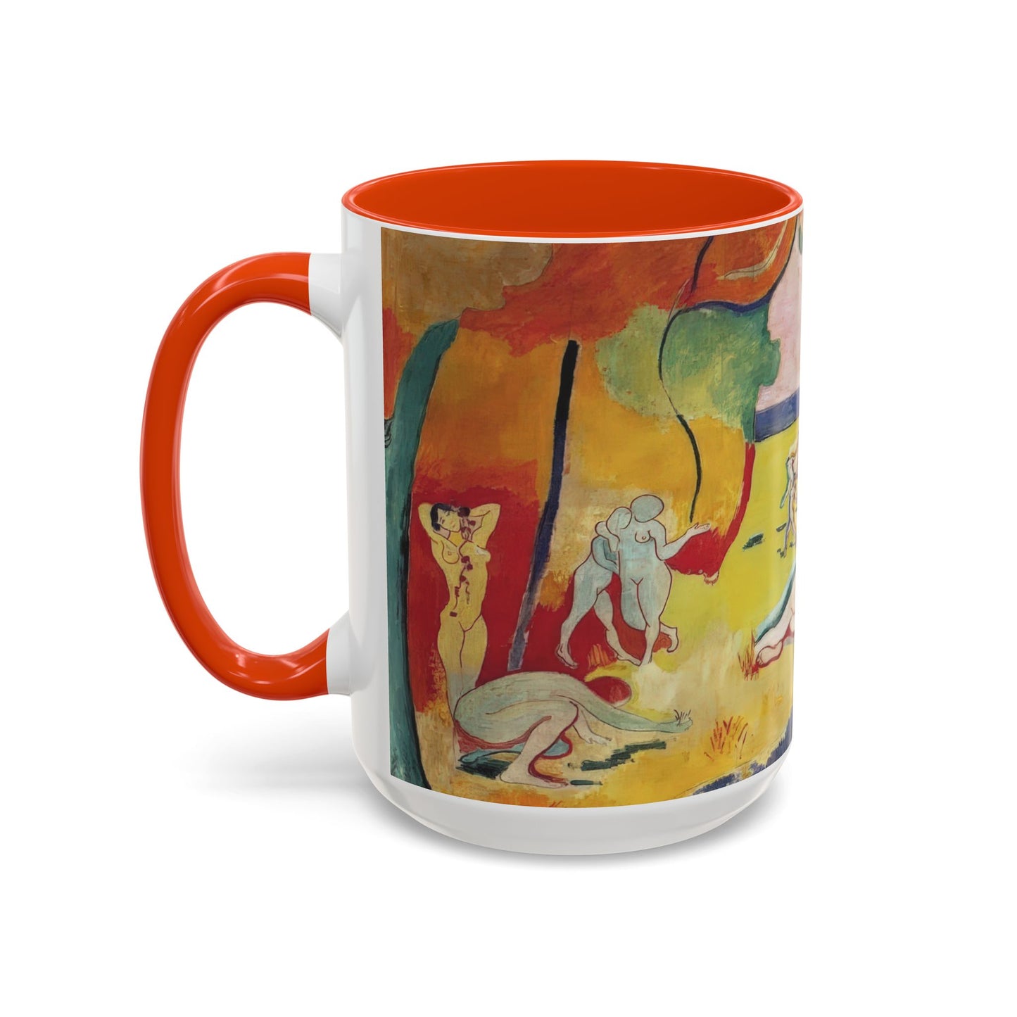 Matisse, Henri - The Joy of Life (1905) - Colorful Accent Mugs