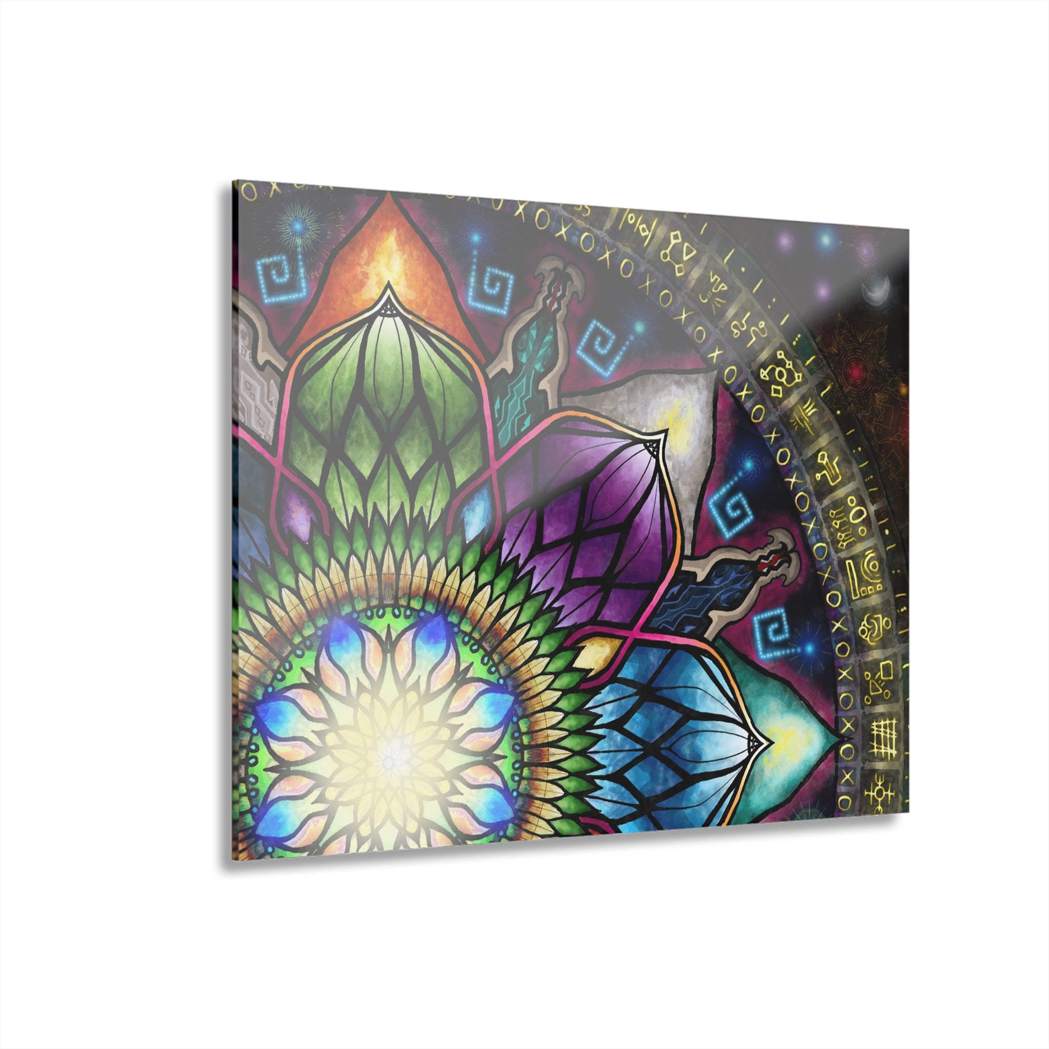 Mystic Jewel Mandala - Acrylic Block