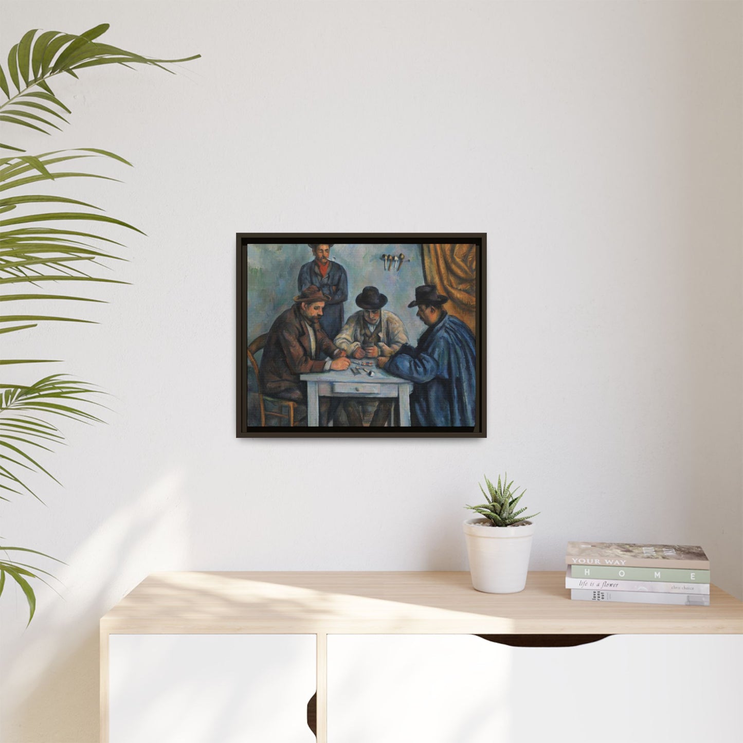 Cézanne, Paul - The Card Players (1892) - Matte Canvas, Framed