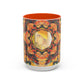 Filiger, Charles - Woman’s Head with Closed Eyes (1893) - Colorful Accent Mugs