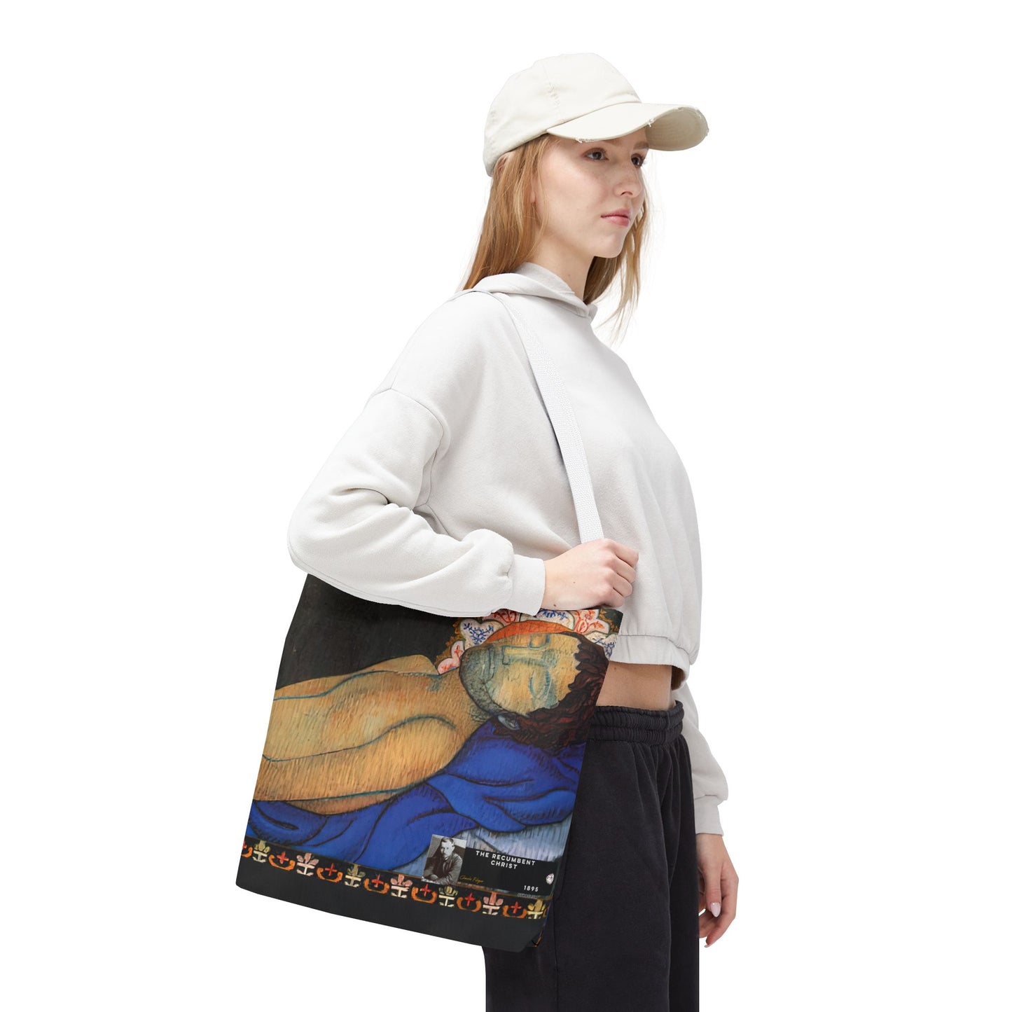 Filiger, Charles - The Recumbent Christ (1895) - Tote Bag