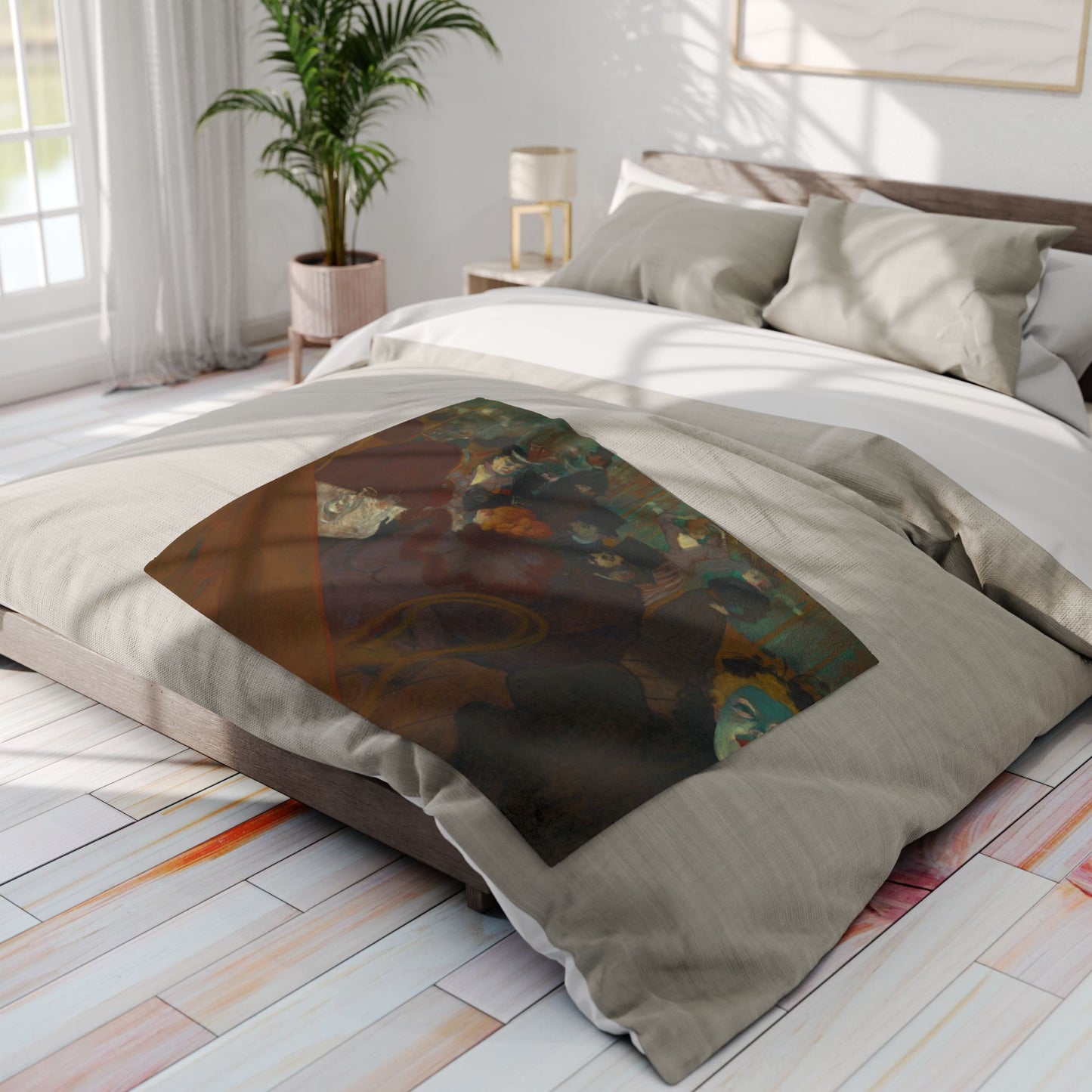 Toulouse-Lautrec, Henri - At the Moulin Rouge (1892) - Arctic Fleece Blanket