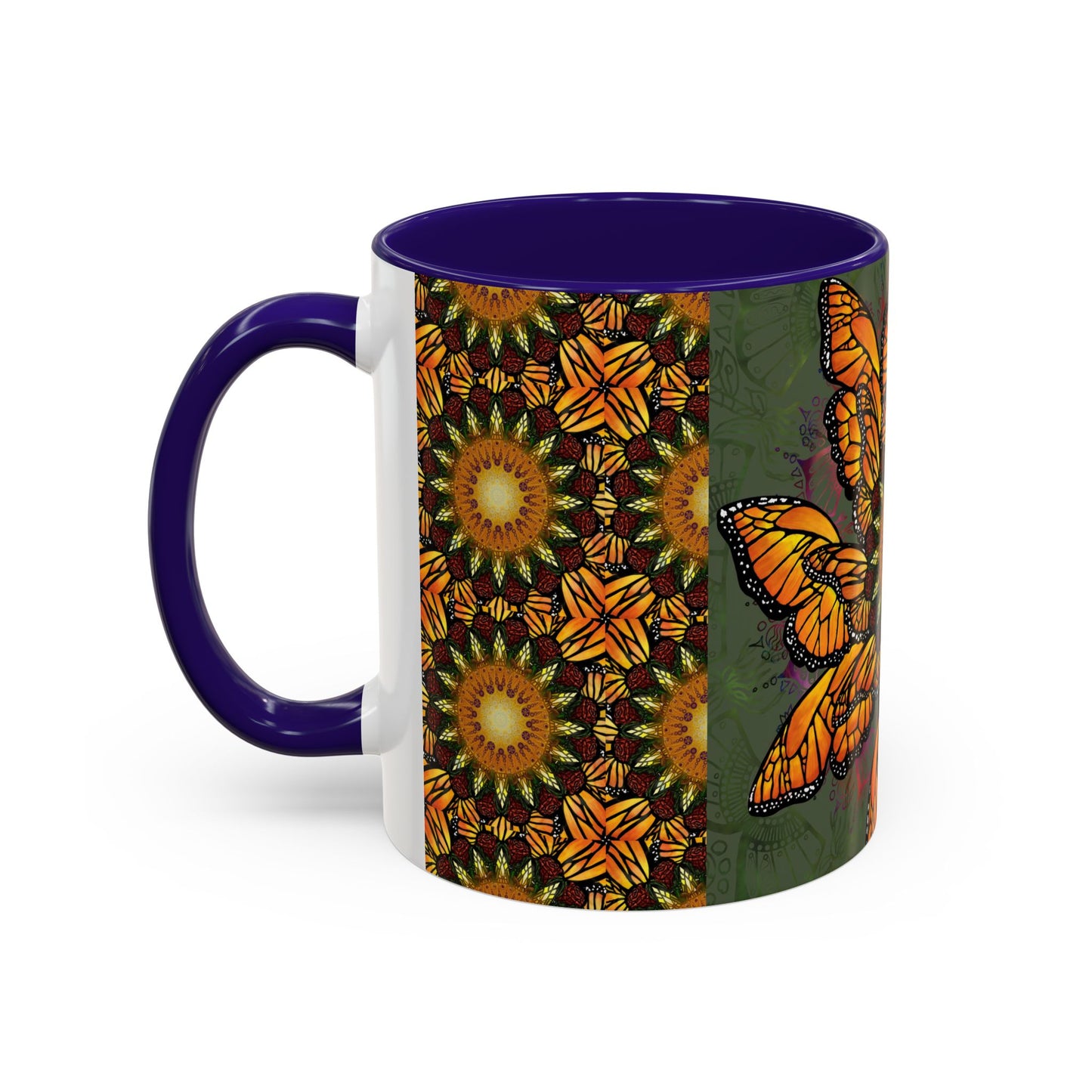 Pacio, Adam - Monarch Butterfly Mandala - Colorful Accent Mugs
