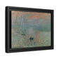Monet, Claude - Impression, Sunrise (1872) - Matte Canvas, Framed