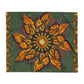 Monarch Butterfly Mandala - Arctic Fleece Blanket
