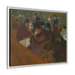 Toulouse-Lautrec, Henri - At the Moulin Rouge (1892) - Matte Canvas, Framed