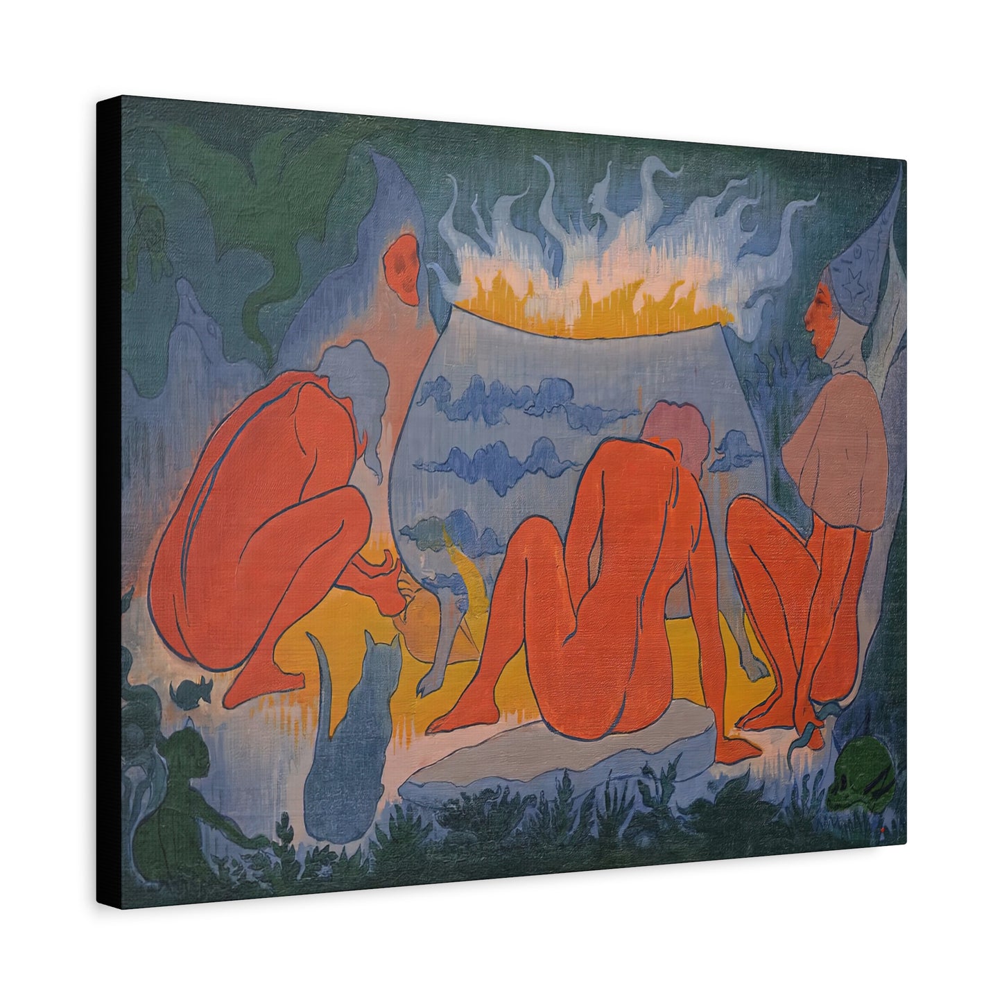 Ranson, Paul - Witches Around the Fire (1891) - Canvas Block, unframed