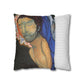 Filiger, Charles - The Recumbent Christ (1895) - Suede Square Pillowcase