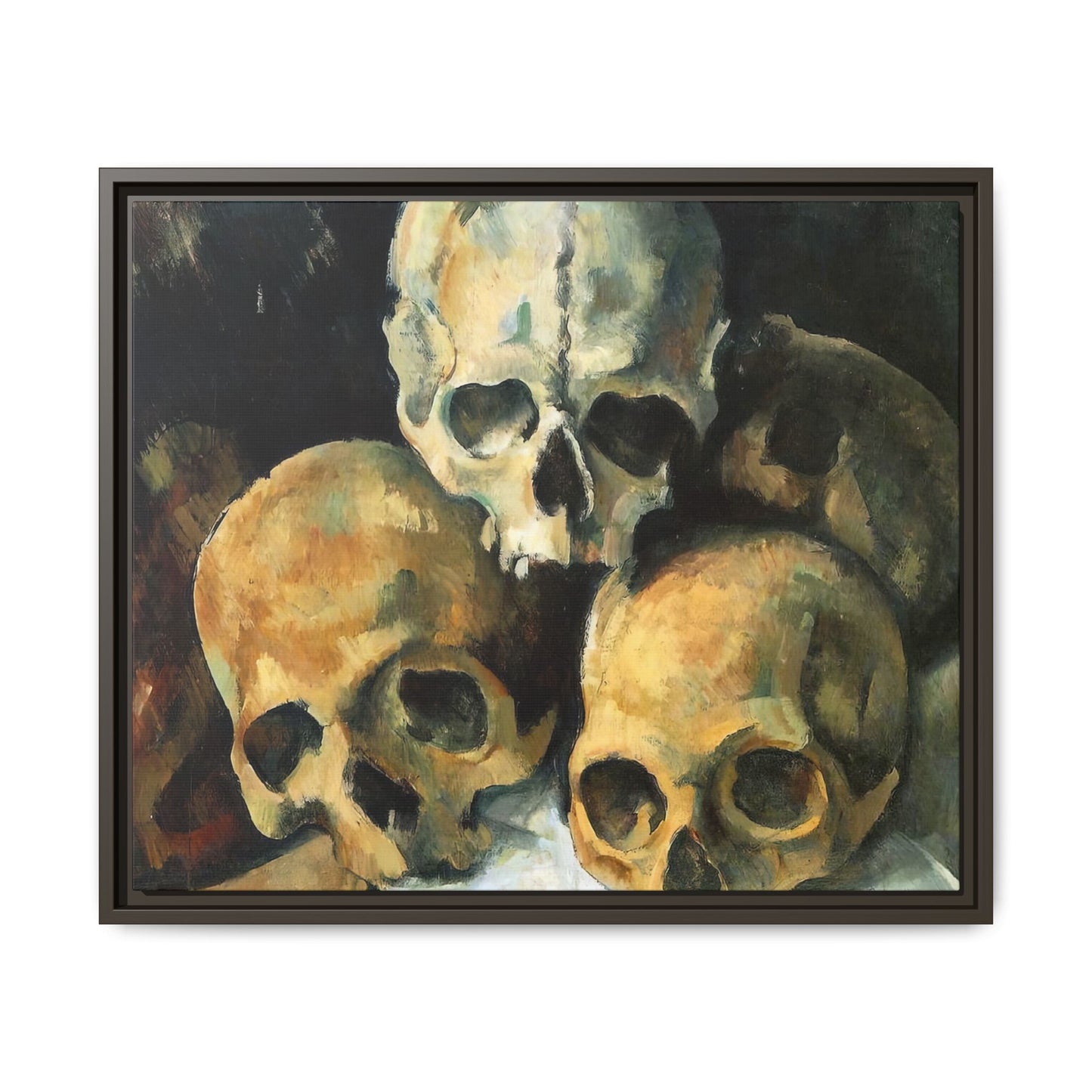 Cézanne, Paul - Pyramid of Skulls (1901) - Matte Canvas, Framed