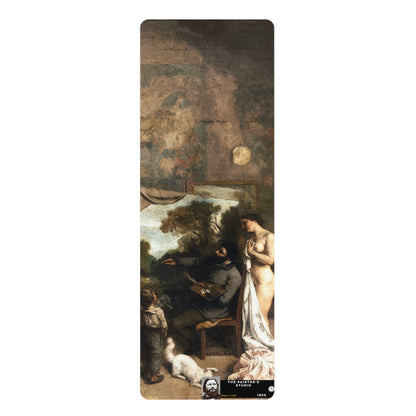 Courbet, Gustave - The Painter’s Studio (1855) - Rubber Yoga Mat