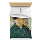 Van Gogh, Vincent - Self Portrait with Bandaged Ear (1889) - Microfiber Duvet Cover