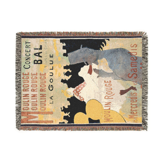 Lautrec, Henri - Moulin Rouge - La Goulue (1891) - Woven Blanket