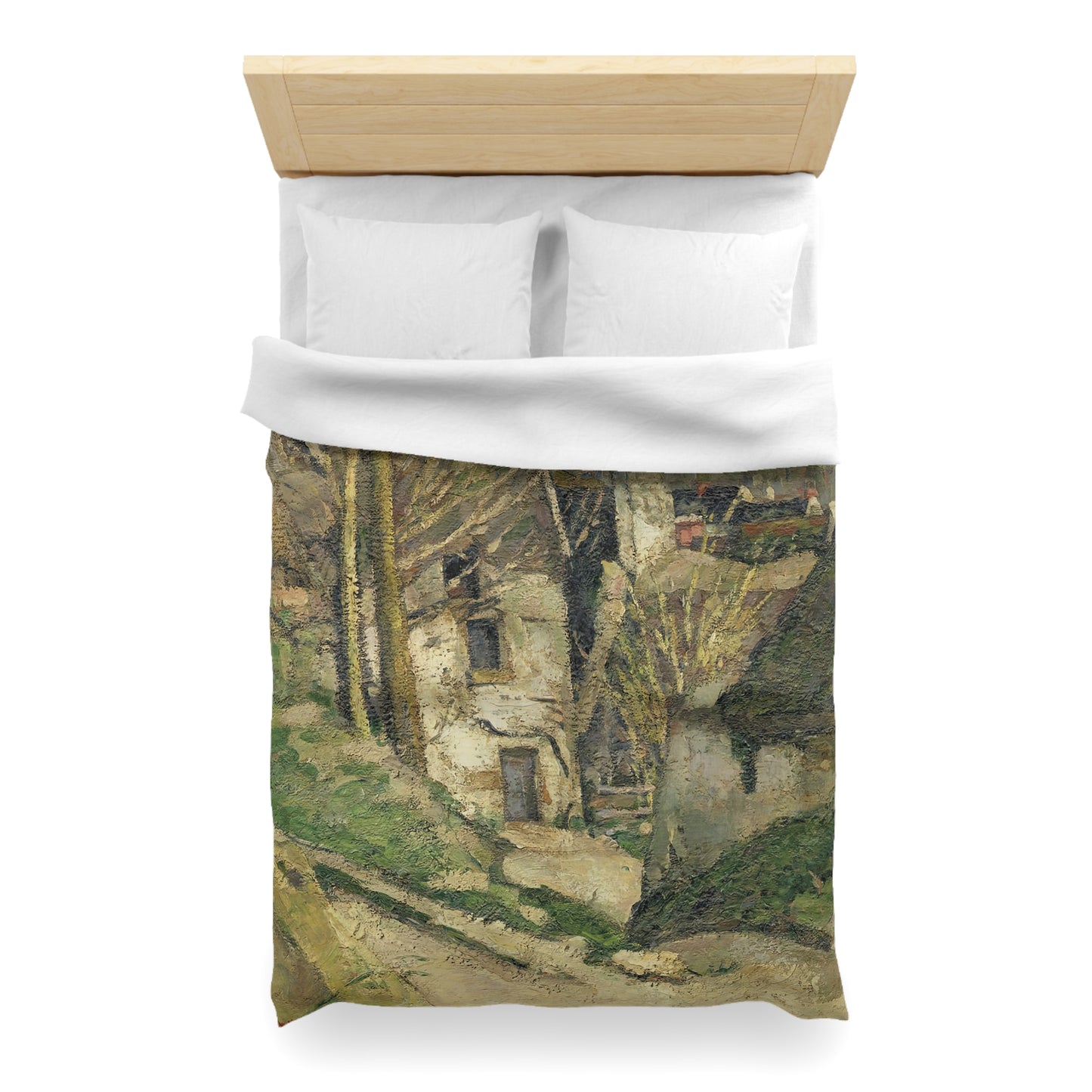 Cézanne, Paul - The House of the Hanged Man, Auvers-sur-Oise (1874) - Microfiber Duvet Cover