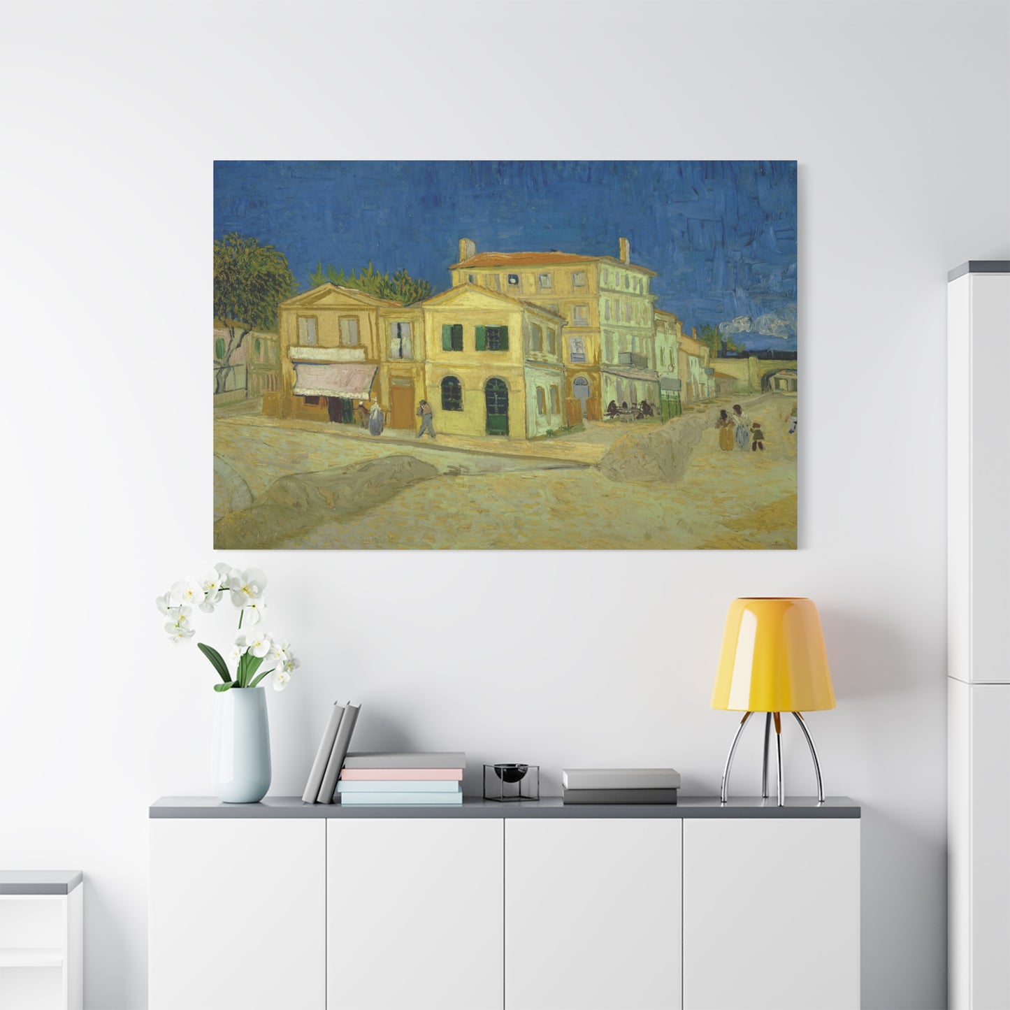 Van Gogh, Vincent - The Yellow House (1888)- Canvas Block, unframed