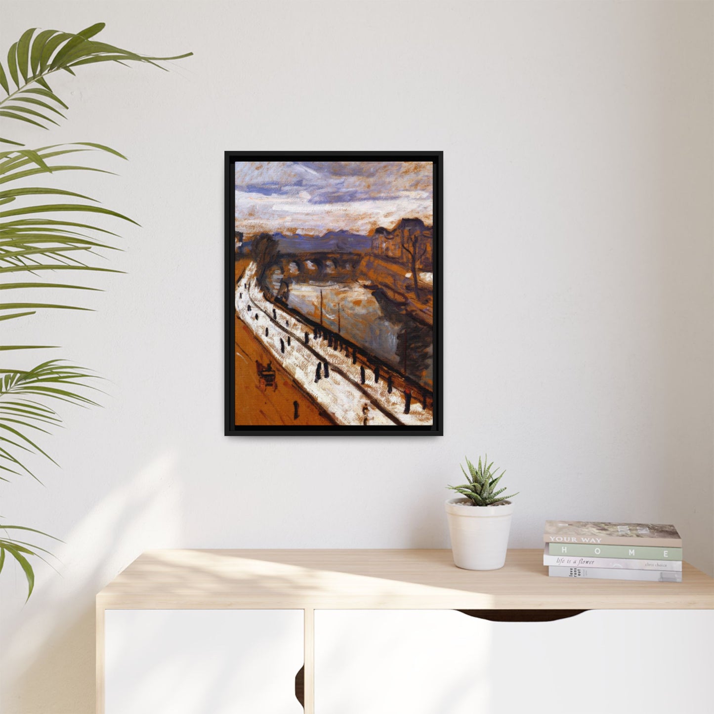 Marquet, Albert - Quai des Grands-Augustins (1905) - Matte Canvas, Framed